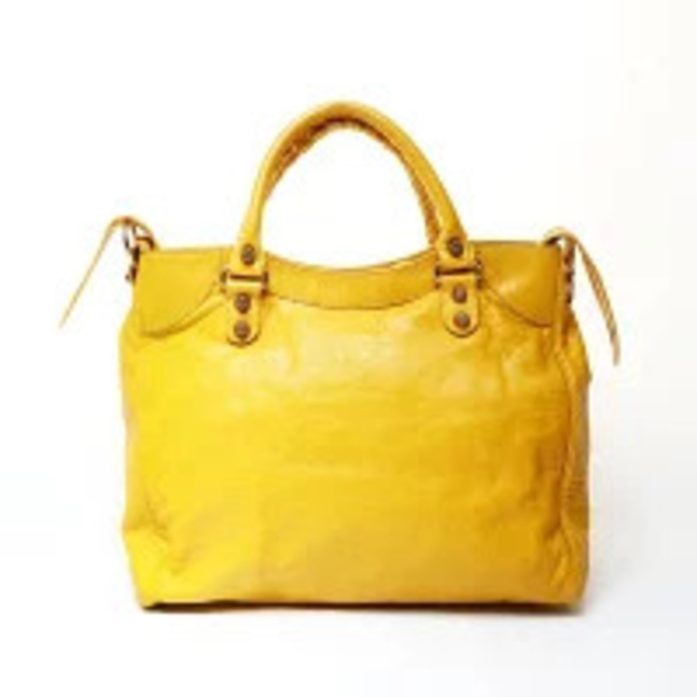 Balenciaga Vero Shoulder Pink Bag Yellow - Picture 3 of 13